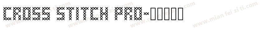cross stitch pro字体转换